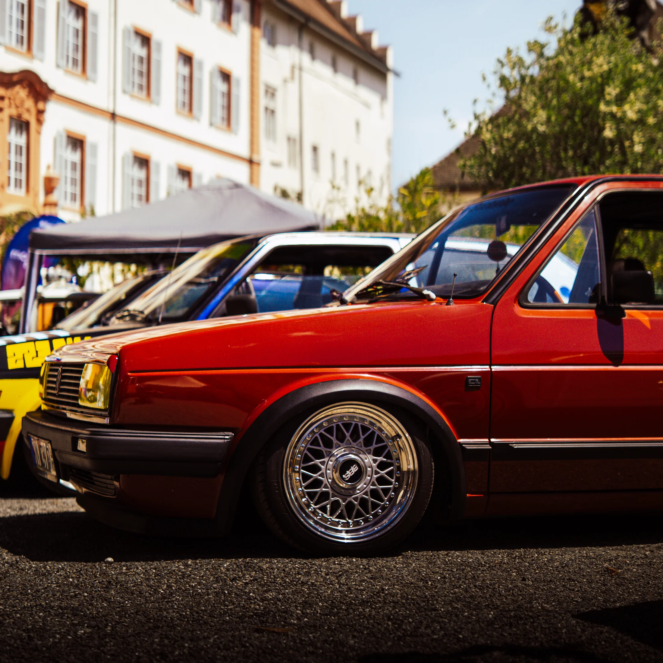 Roter Volkswagen